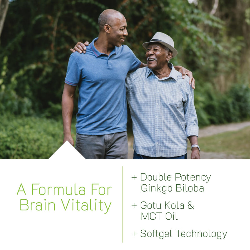 Irwin Naturals Double-Potency Ginkgo Biloba Extra Strength (2 Pack) | 240mg Ginkgo Biloba | Brain Circulation & Memory Support | Plus MCT Oil & Vitamin B12 | 2 X 60 Liquid Soft-Gels 60 Count (Pack of 2)