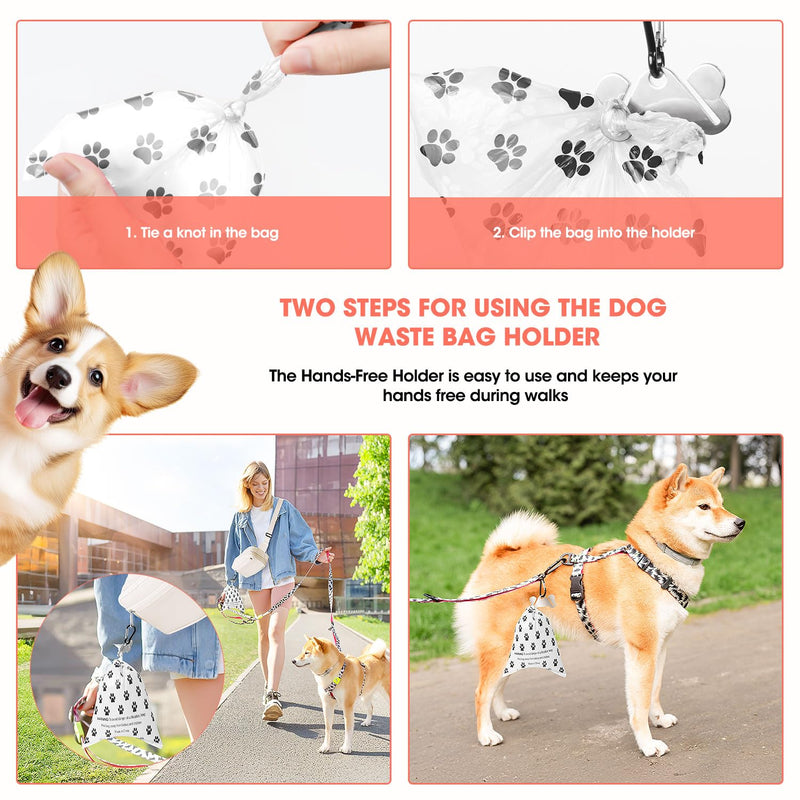 Dog Treat Pouch & Dog Walking Bag,Removable Treat Pouches for Pet Training,Stylish Dog Walking Fanny Pack with Used Waste Bag Holder,White White - BeesActive Australia