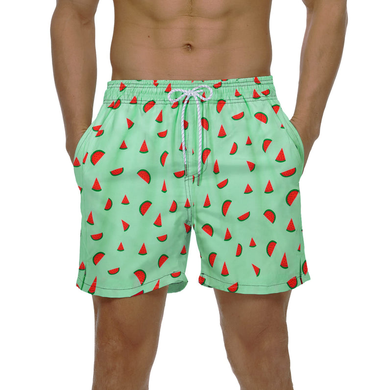 YuKaiChen Men's Swim Trunks Quick Dry Beach Shorts with Mesh Lining 30 1-watermelon
