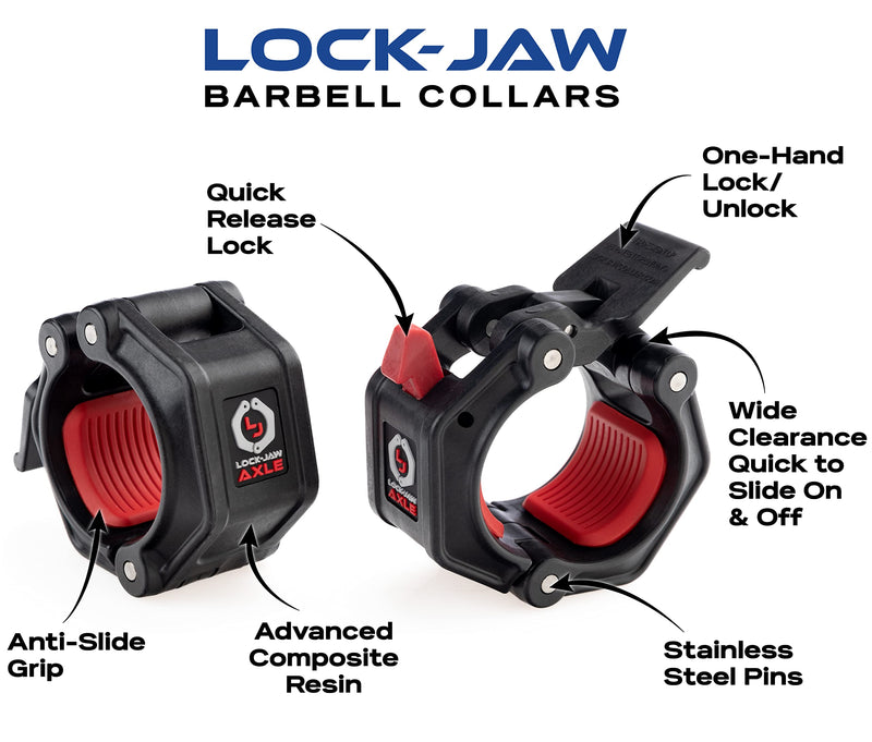 Lock-Jaw PRO 2 AXLE Collar for 1.9" Specialty Bars Black