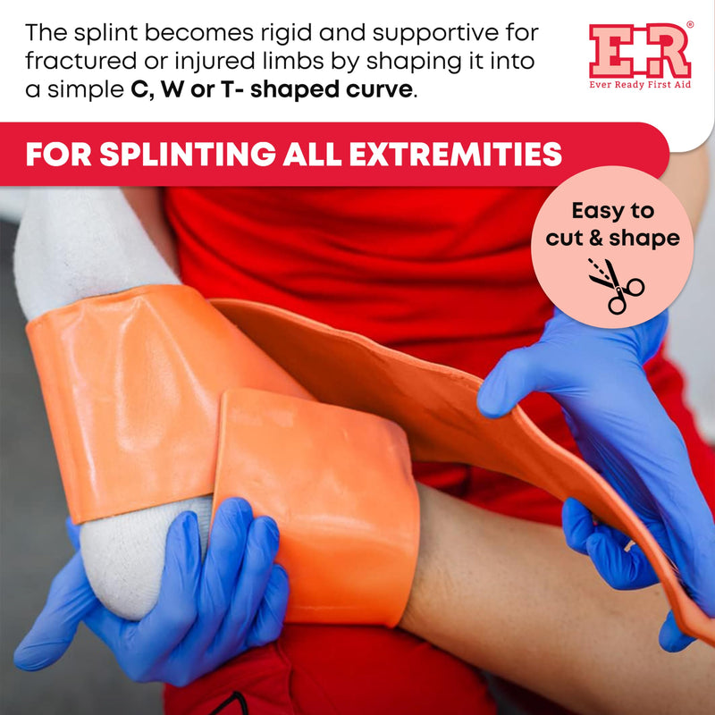 Ever Ready First Aid Universal Aluminum Splint, 24 Inch Rolled - 3 Pack - BeesActive Australia