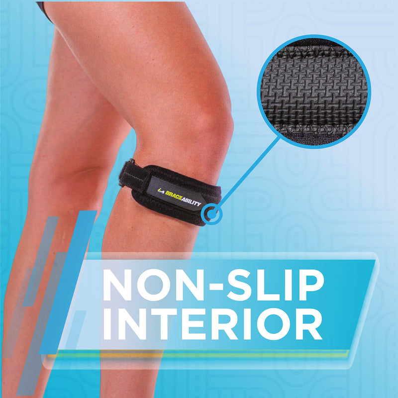 BraceAbility Patellar Tendon Support Strap - Knee Stabilizer Brace with Adjustable Band for Patella Tendonitis, Osgood Schlatter, Soccer, Basketball, Running, Jumper's Knee, Tennis, Volleyball (2XL) 2X-Large - BeesActive Australia