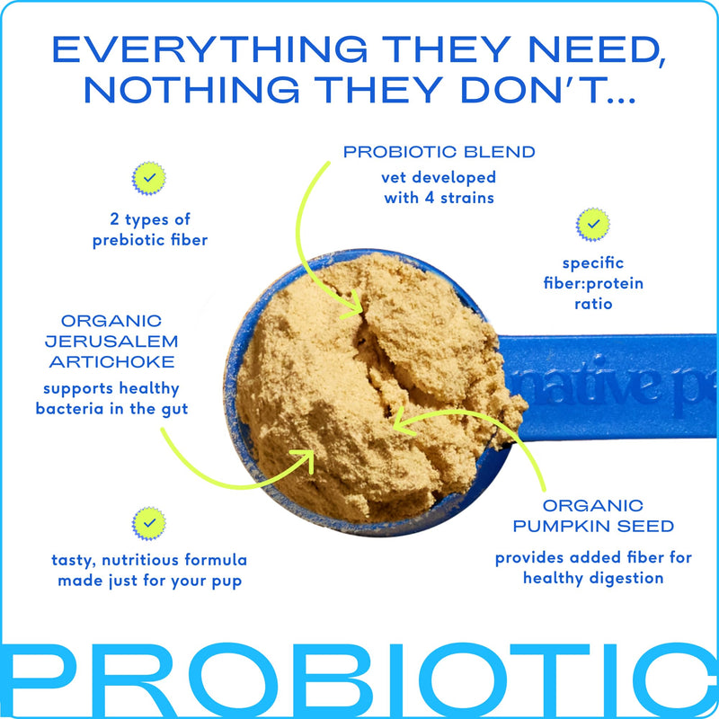 Native Pet Probiotic for Dogs & Omega Oil for Dogs| Vet Created Probiotic Powder for Dogs for Digestive Issues | 8 Oz. Omega Oil & 8 Oz. Probiotic - PawsPlanet Australia