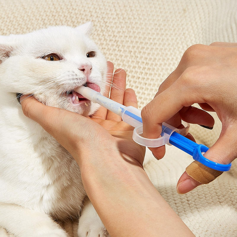 Zonoori Pack of 5 tablet dispensers for cats, cat food syringe, easy and safe administration of pet medication syringe - BeesActive Australia