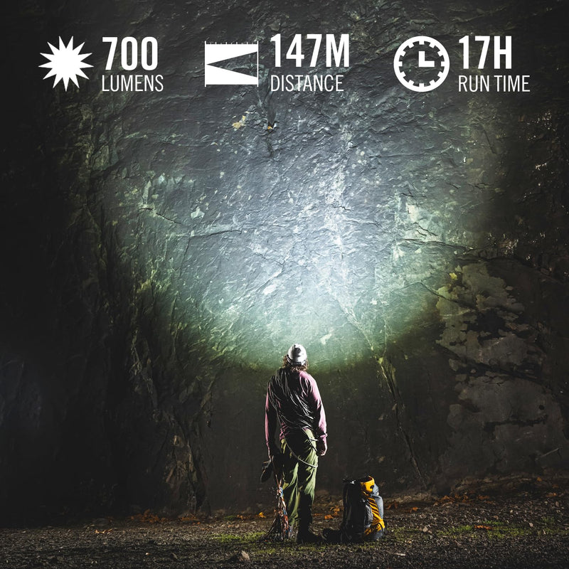 Coast FLX7 700 Lumen LED Headlamp with Twist Focus, 3 x AAA Alkaline Batteries Included