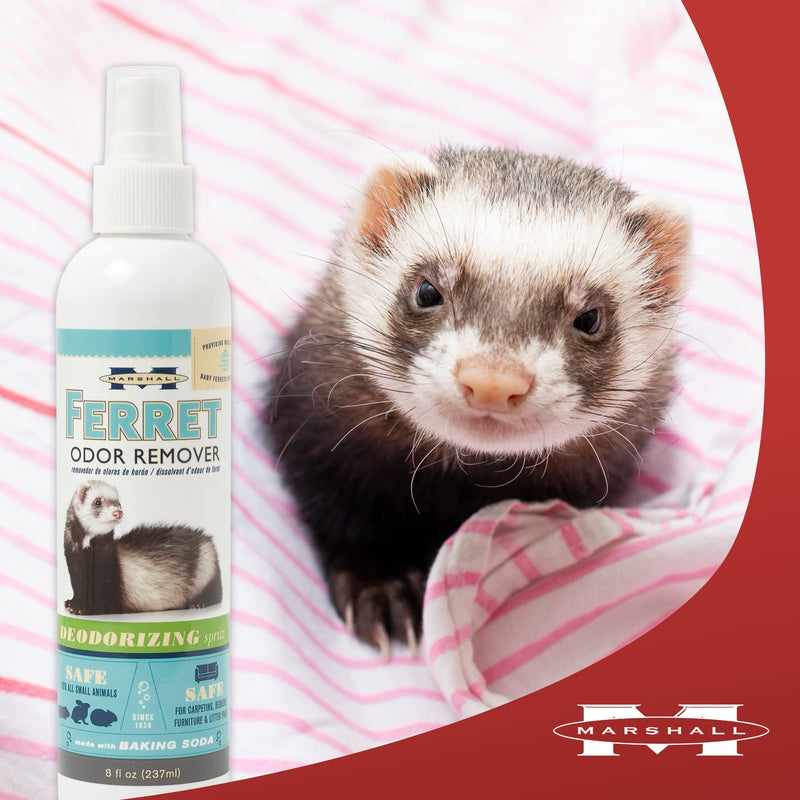 Marshall Pet Products Premium Natural Enzymatic Odor Remover and Deodorizer Spray for Severe Odors, for Small Animals and Ferrets, 8 oz - BeesActive Australia