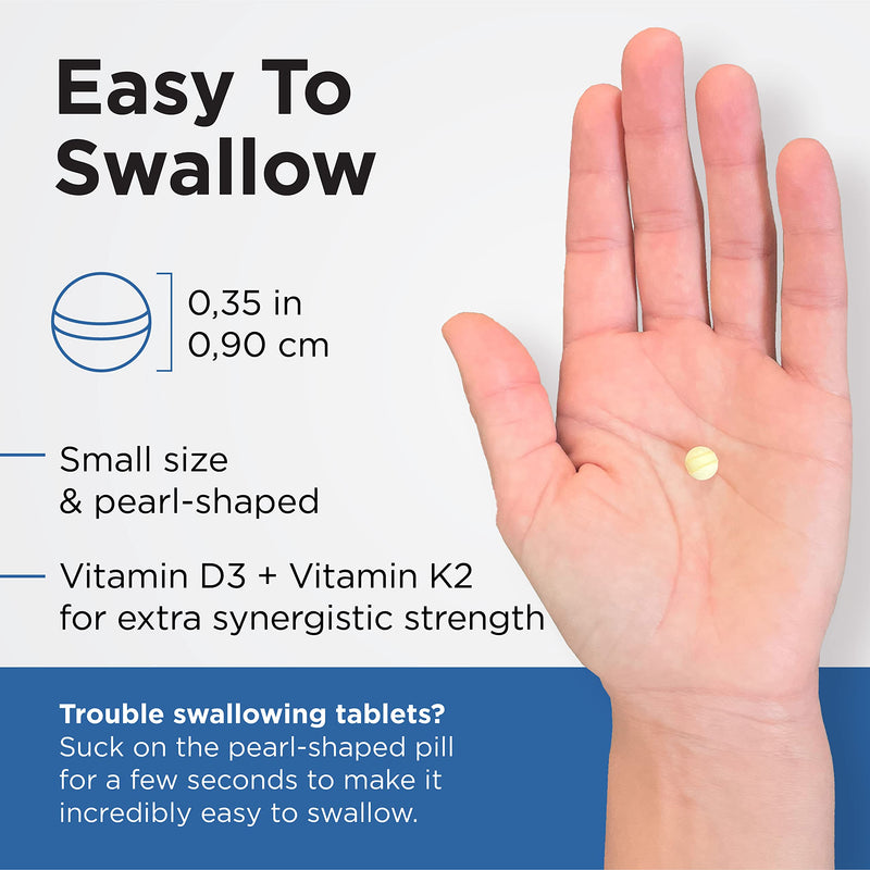 Vitamin D3 K2 5000 IU with Probiotics for Women & Men 3-Month Supply | Earth's Pearl - 3-in-1 Formula - BIO-Tract® Time-Release Pearl Probiotics - Daily Gut Health Support - 90 Capsules