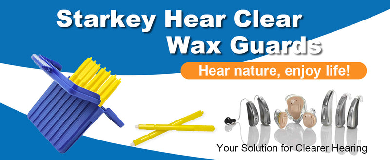 （80Pcs）Starkey Hear Clear Hearing Aid Wax Guards Filters Starkey Wax Guards 1.5MM-80 Pcs Yellow
