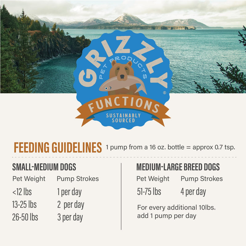 GRIZZLY PET PRODUCTS Joint Aid for Dogs Liquid Hip and Joint Support (Extra Strength), 16 fl oz 16 fl oz (Extra Strength) - BeesActive Australia
