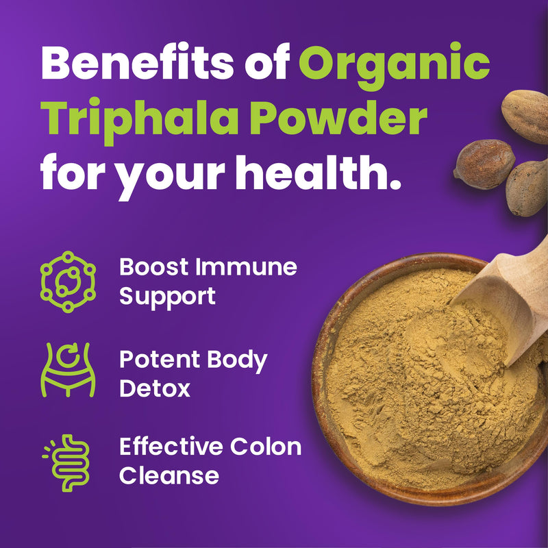 Organic Triphala Powder - 12 oz - BeesActive Australia