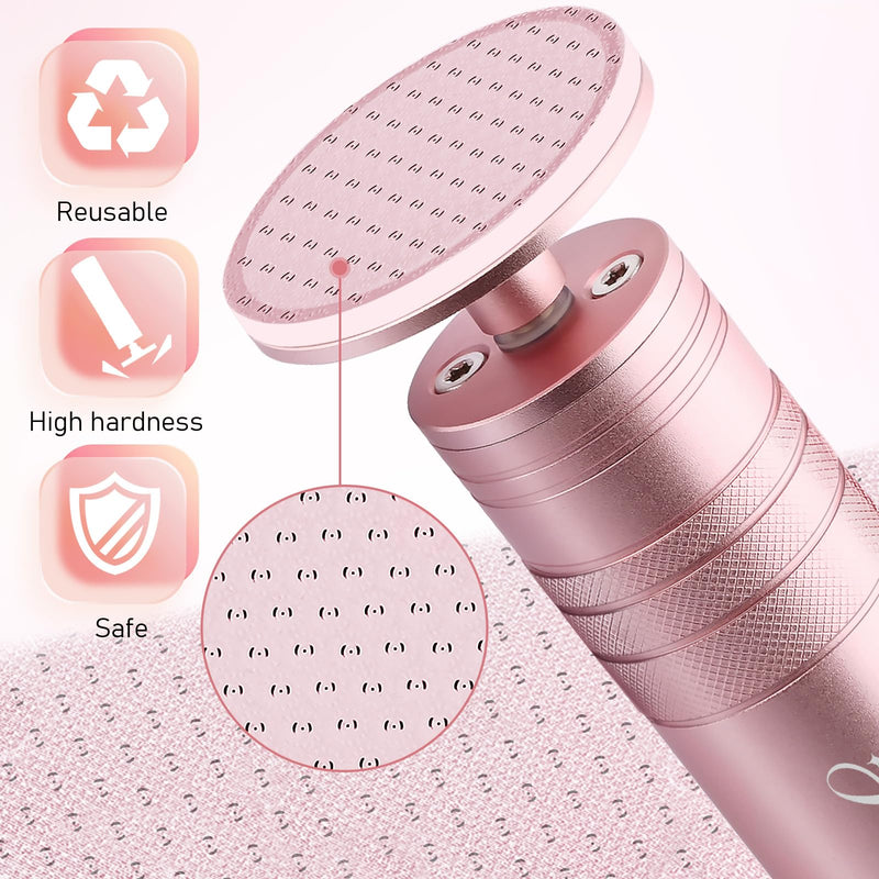 Kredioo Electric Foot Callus Remover 5 Nano Glass German Technology Nail File Grinding Sanding Heads Pedicure Tools for Feet Sensitive Skin Safe Adjust Speed R/F Direction Remove Calluses -Purple Purple - BeesActive Australia