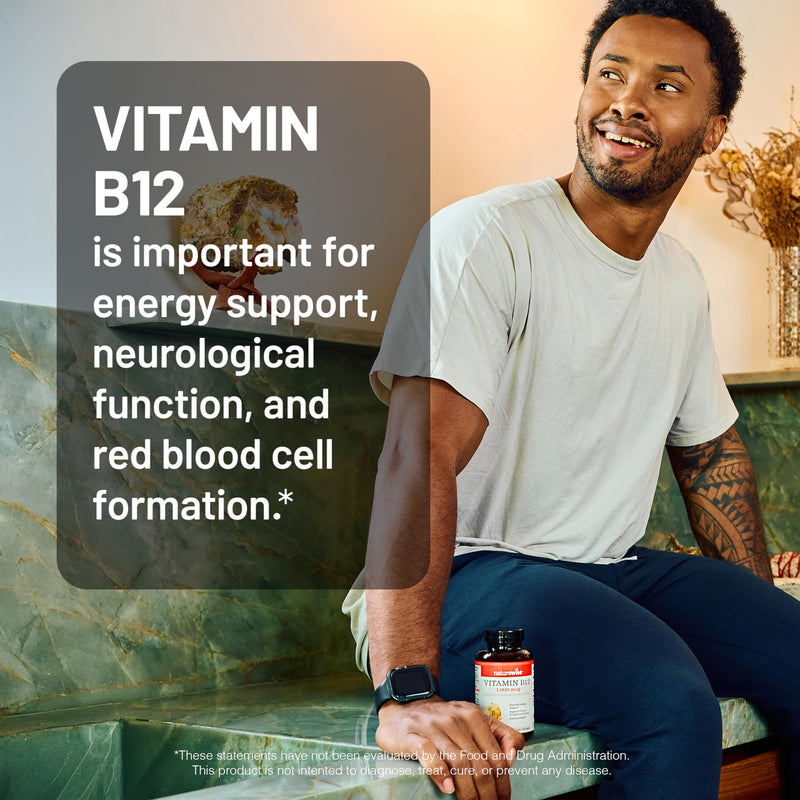 NatureWise Vitamin B12 1000 mcg - Dietary Supplement for Supporting Energy Metabolism, Mental Clarity, Nervous System Health - Easy-to-Swallow, Soy & Gluten-Free, Non-GMO - 150 Count[150-Day Supply] Unflavored 150 Count (Pack of 1)