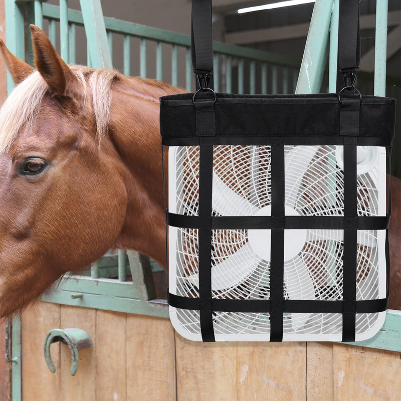Box Fan Bag,Classic Horse Stall Fan Holder for 20"×20" Box Fan, Hanging Web Box Fan Carrier for Horse Stall, Barn, or RV - BeesActive Australia