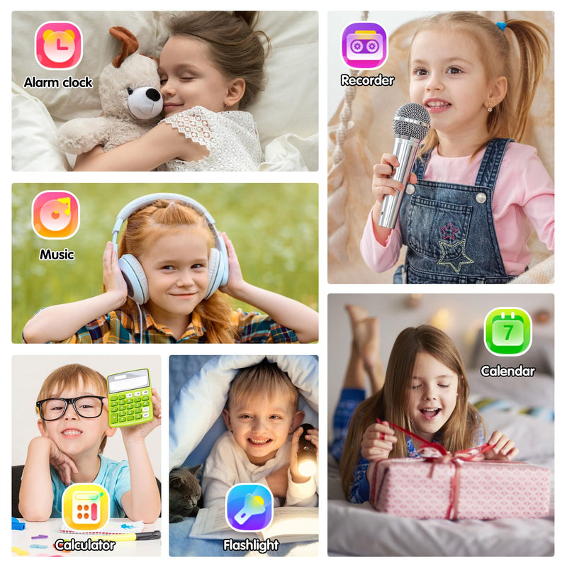 Wiszodet Smart Watch for Kids - Kids Smart Watch Girls Boys Gifts for 4-12 Years Old with 24 Games Camera Video Music Player Flashlight Alarm Clock Pedometer Birthday for Boys Girls Age 6 7 8 9 Red