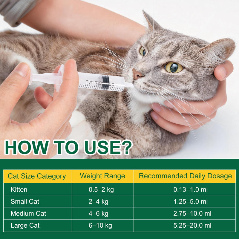 Pyrantel Pamoate Oral Suspension for Cats & Kittens, Cat Dewormer for Roundworms and Hookworms, 100 mL