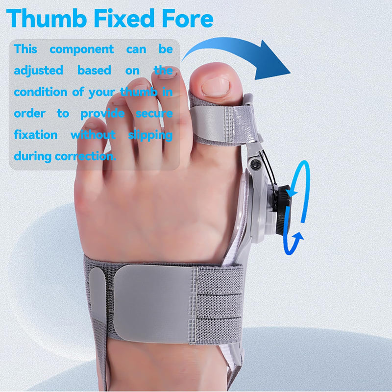 Bunion Corrector for Man and Women Big Toe, Adjustable Bunion Splint for Bunion Fix ，Orthopedic Toe Straightener with Anti-slip Heel Strap and Silicone Pad