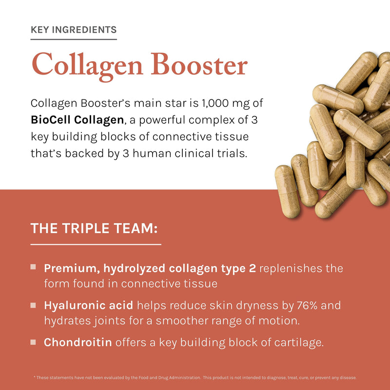 Reserveage Beauty Collagen Booster - Supplement for Skincare & Joint Health - Supports Healthy Collagen Production for Women - 120 Capsules (30 Servings) 120 Count (Pack of 1)