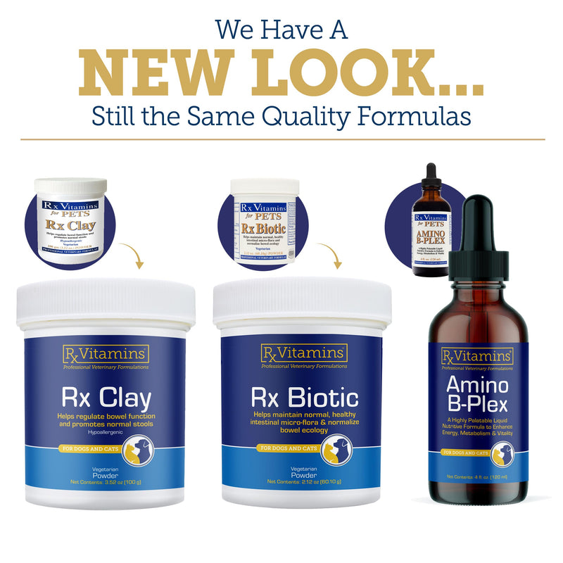 Rx Vitamins Rx Biotic - Probiotic Powder for Dogs and Cats - 2.12oz | Cat & Dog Probiotics for Digestive Health - Supports Gut Health for Dogs & Cats with Prebiotics New Label