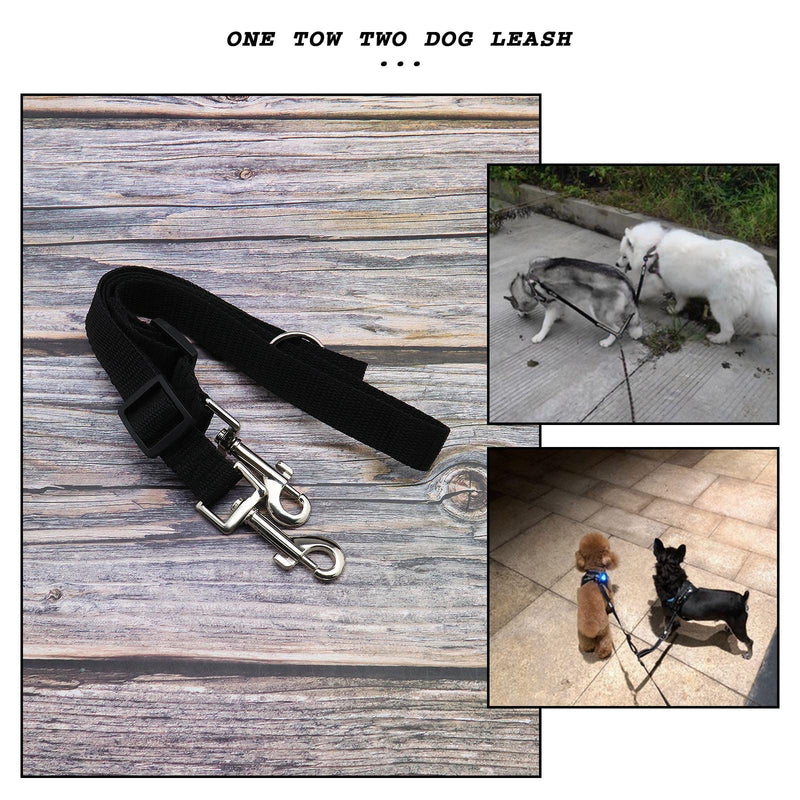 2pcs Double Pet Trainer Leash No Tangle Double Dog Dual Splitter Walking Trainer Leash for Walking Puppy Small Medium Large Dog - BeesActive Australia