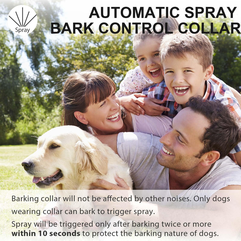 Citronella Bark Collar [No Citronella Refill] Spray Dog Training Collar, Citronella Dog Collar for L/M/S Dogs, Level 2 Sensitivity Adjustable Citronella Dog Bark Collar Black-02 - BeesActive Australia