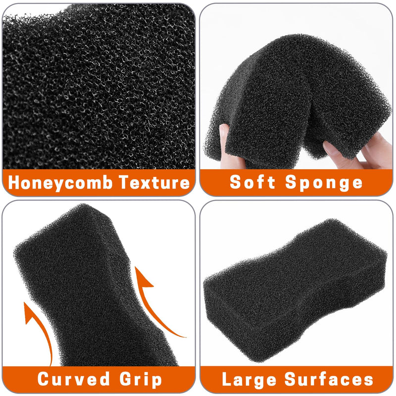 4 PCS Horse Groomer Sponge Scrubber, Horse Massager Tool, Horse Grooming Kit, Sponge Brush Kit for Horse Cleaning, Washing, Bathing - BeesActive Australia