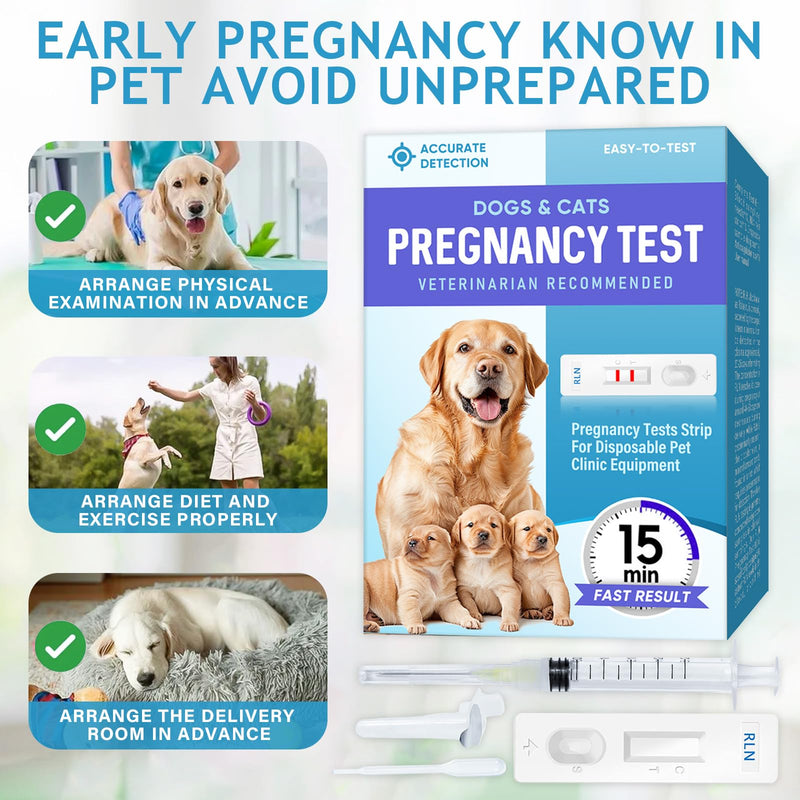 Dog Pregnancy Test, Fast and Simple Operation, Early Pregnancy Test Strips for Pet, Accurate Detection, Can be Carried Out at Home - BeesActive Australia