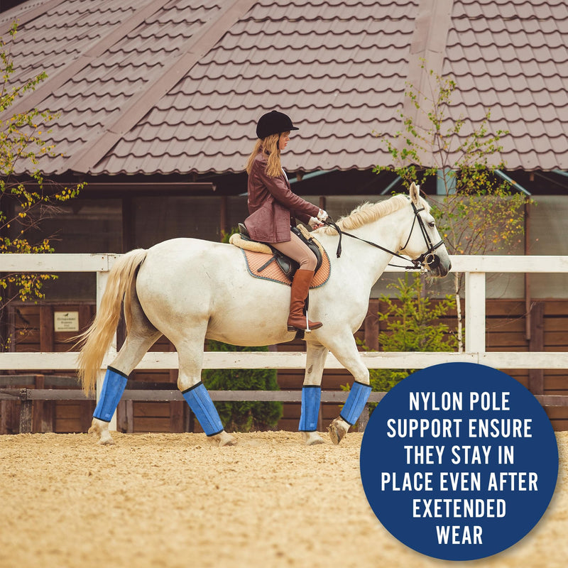 Mesh Fly Boots for Horses - Breathable Leggings for Comprehensive Leg Protection - Durable, Stylish & Comfortable (Large) - BeesActive Australia