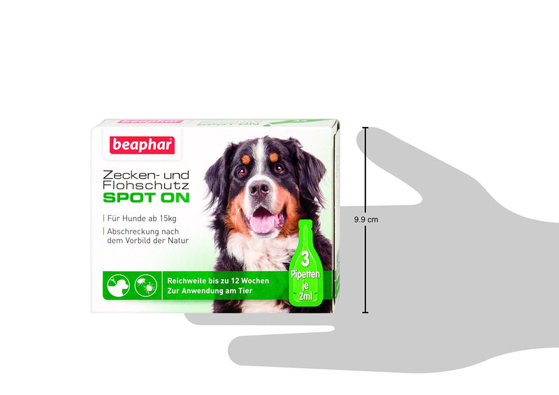 Spot ON tick and flea protection for dogs over 15 kg & Spot On tick and flea protection for cats, tick and flea protection with Margosa extract, 3 x 0.8 ml bundle with Spot On flea protection for cats - BeesActive Australia