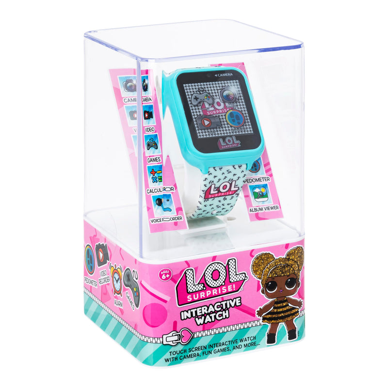 Accutime Kids LOL Surprise Light Blue Educational Touchscreen Smart Watch Toy for Girls, Boys, Toddlers - Selfie Cam, Learning Games, Alarm, Calculator, Pedometer & More (Model: LOL4299AZ) - BeesActive Australia