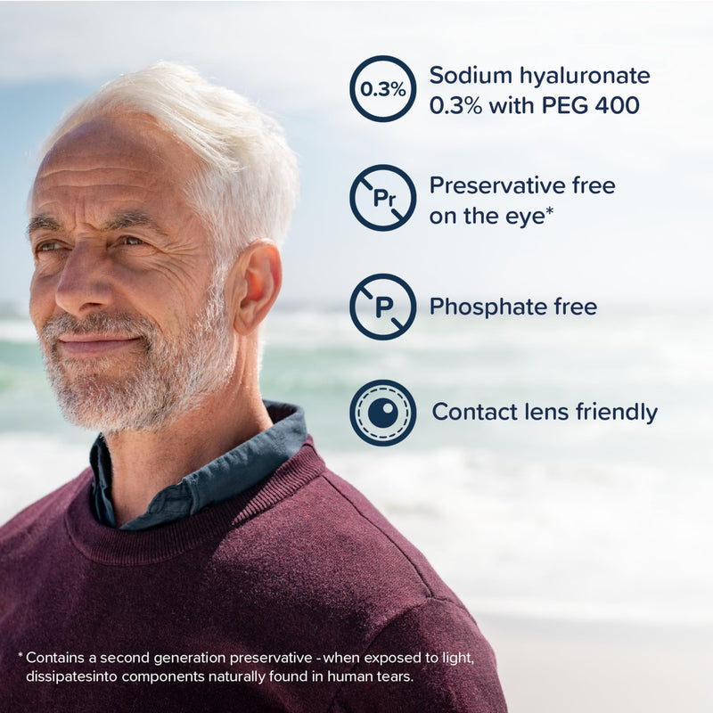 Rayner AEON Protect - Eye Drops for Mild to Moderate Dry Eye - Contact Lens Friendly, 10ml
