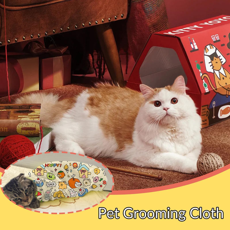 Zueyen cat care wrap, bite-proof cat care wrap, cat restraint for nail clipping, cat wrap, cat calming, self-adhesive blanket, cat blankets, kittens under 5 pounds (large). - BeesActive Australia