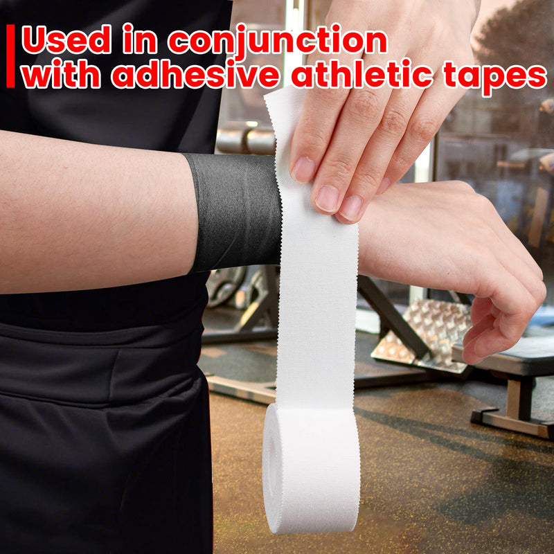 27 Pack Pre Wrap Athletic Tape, 2.76 Inch x 11 Yards Prewrap Tape for Hair Soccer, Pre Wrap Foam Underwrap Tape, Soccer Pre Wrap Tape, Prewrap Tape for Hair, Wrists, Hands, Ankles, Knees - Black Black-27 Pack - BeesActive Australia