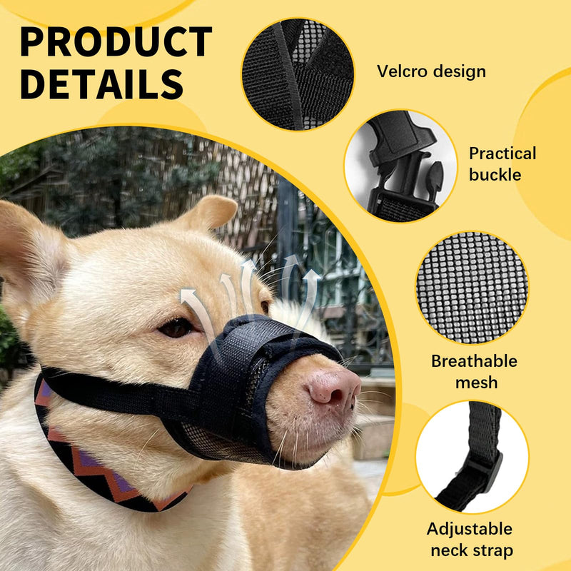 GUTERTOP Pack of 2 muzzles for small dogs, poison bait protection dog, muzzle Chihuahua anti-chewing barking for Chihuahua Shih Tzu small dogs - BeesActive Australia