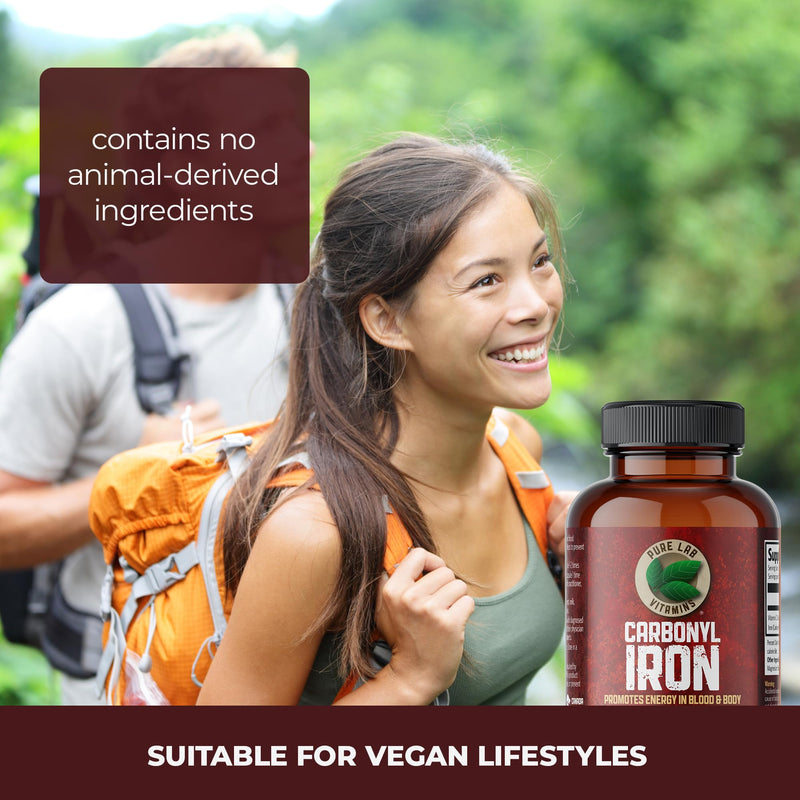 Pure Lab Vitamins Carbonyl Iron – 90 Vegi-Caps