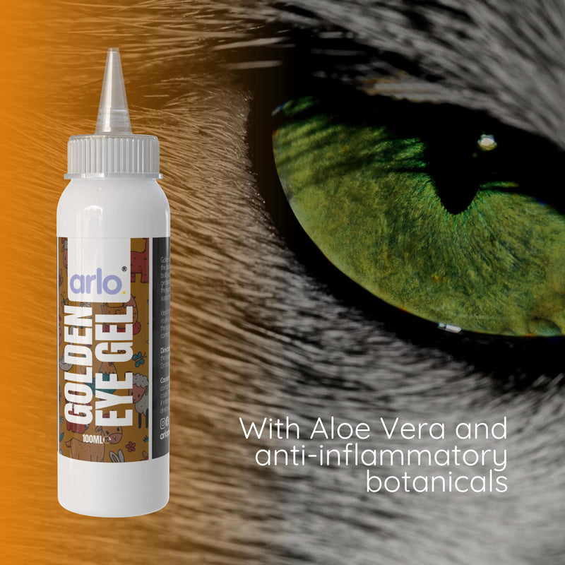 Golden Eye Gel for Horses | 100g | Soothing Eye Corner Care & Moisturising Relief | Helps with Puffy Eyes, Crusts & Itchy Eyes | Aloe Vera Hydrating Formula