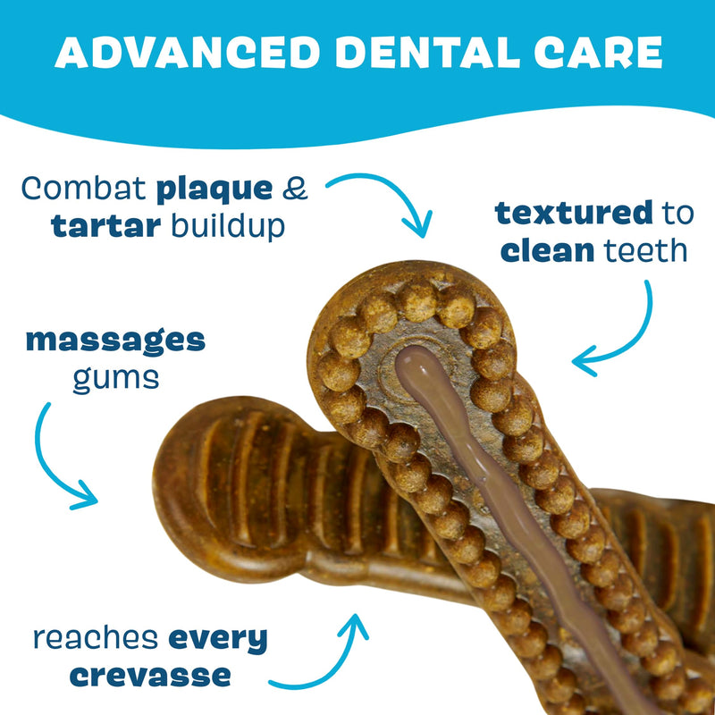 Bark Bright Durable Dog Dental Kit for Tough Chewers - 15 Chew Sticks & Toothpaste - Medium Breeds - PawsPlanet Australia