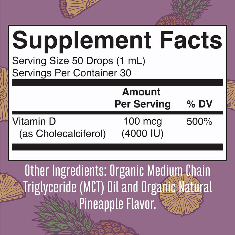MaryRuth Organics Vitamin D3 Liquid Drops | Megadose 4000 IU | USDA Organic Liquid Vitamin D Spray for Adults & Kids | Immune Support & Bone Health | Vegan | Gluten Free | Non-GMO | 30 Servings - BeesActive Australia