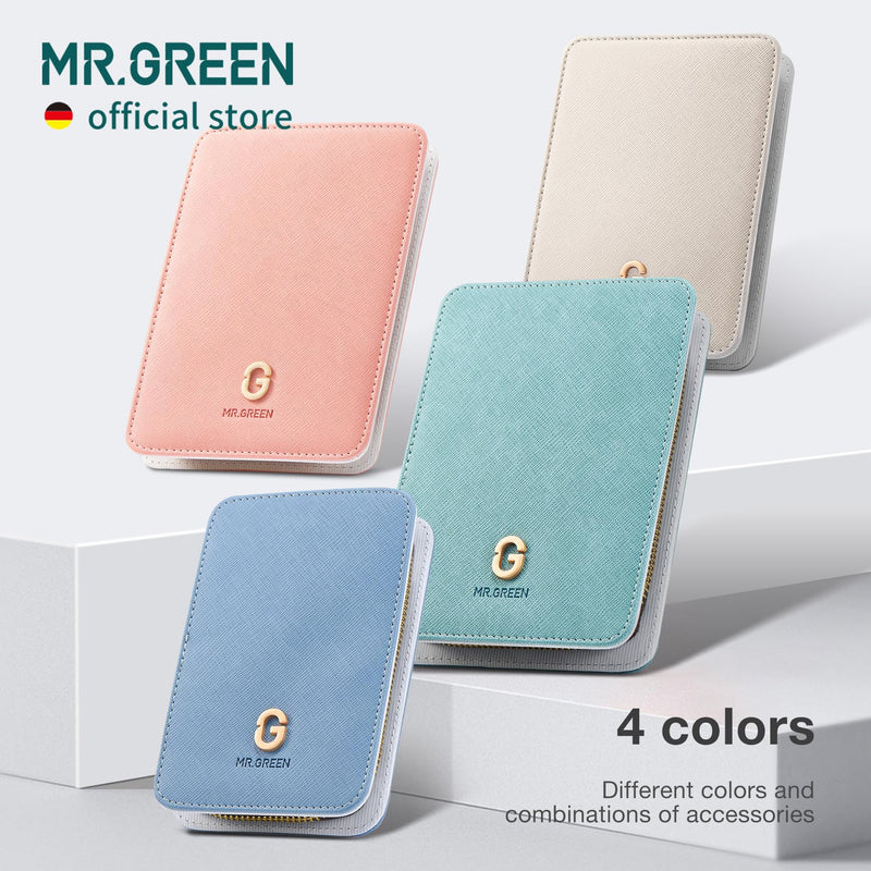MR.GREEN Fashion Imprint Manicure Sets Professional Nail Clipper Set Personal Care Tool Kits Nial Cutter Gift With Leather Case (Green(10Pcs Set)) Green(10Pcs Set) - BeesActive Australia