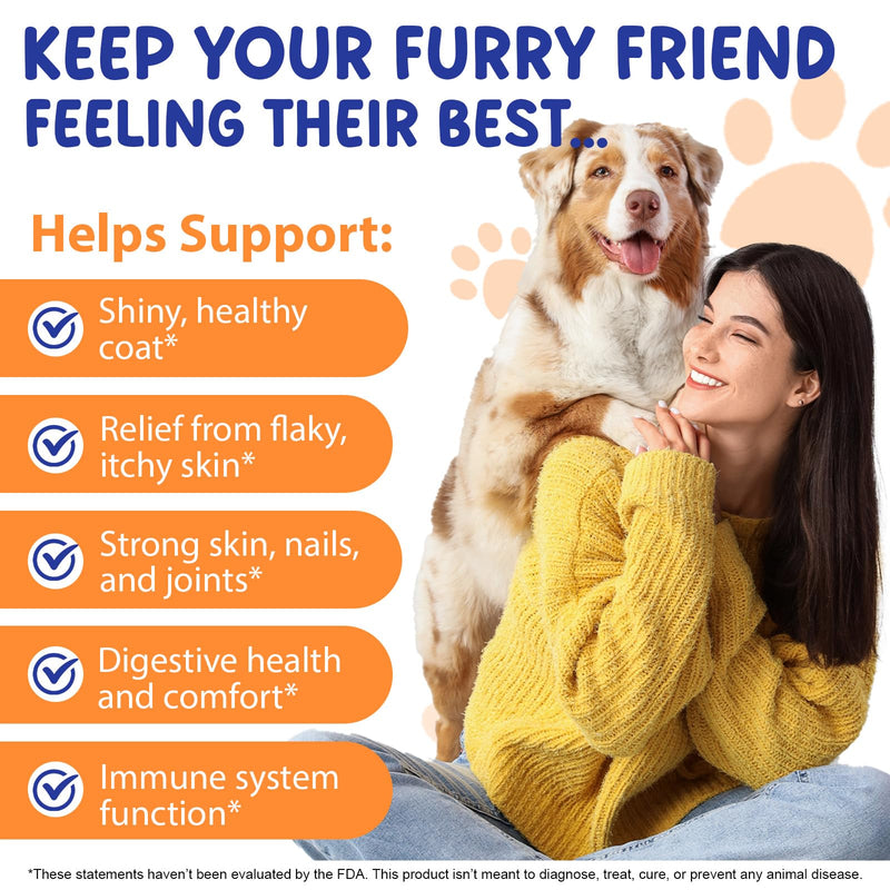 Liquid Collagen For Dogs 60ml, Collagen for Dogs,Collagen Boost for Dog with Biotin, MSM & Ginger, Enhance Immunity, Support for Dog Joints, Skin