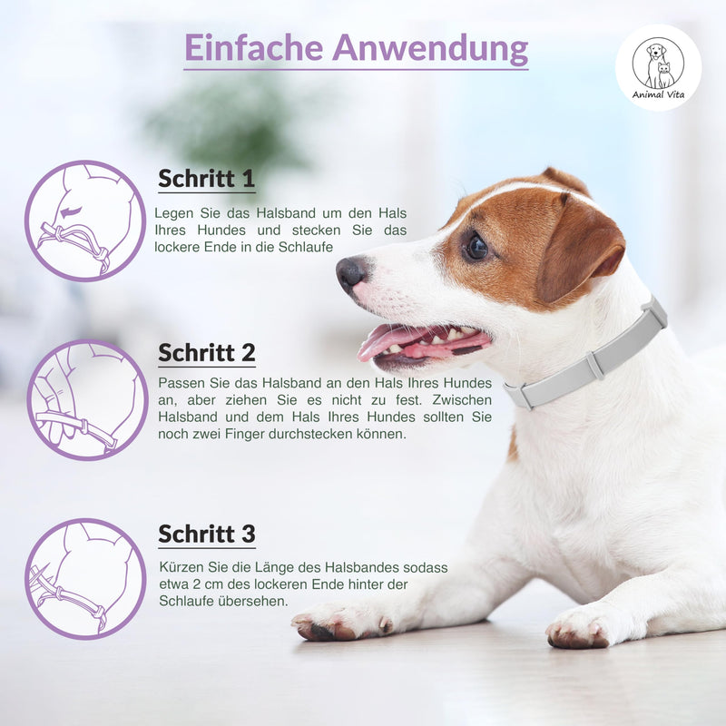 Animal Vita® Lavender tick collar for dogs [Effective protection against vermin] waterproof and adjustable - up to 8 months of tick protection with 100% natural ingredients, lavender - BeesActive Australia