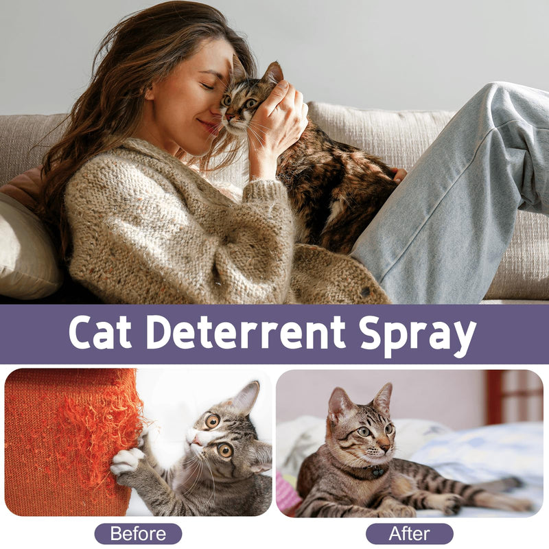 Cat Deterrent Spray. 120ML Cat Repellent Indoor for Cat and Kitten. Cat Scratch Furniture Protector. Effective Cat Repellent Spray for Furniture, Plants, Floors, Curtains, Sofas, Indoor & Outdoor Use. - BeesActive Australia