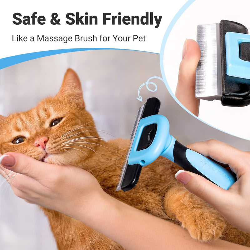 MIU COLOR Pet Grooming Brush，Deshedding Tool & 2 Sided Undercoat Rake for Dogs & Cats,2 in 1,Reduces Shedding and Remove Knots,Mats,Tangles for Cats, Dogs - BeesActive Australia