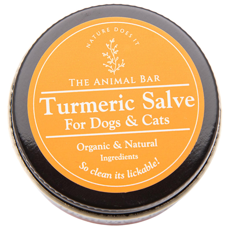 Turmeric Salve for Dogs & Cats Organic Turmeric & Calendula | Lick-Safe First Aid & Healing for Red Skin, Minor Wounds, Inflammation, Hot Spots & Itchy Skin | Vet Formulated | 2oz