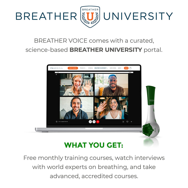 Breather Recover | Natural Breath, Lung, & Mouth Exercise Device | Guided App Included - BeesActive Australia