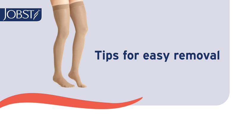 JOBST ACTIVA Opaque 20-30 mmHg Compression Socks Thigh High Closed Toe Large Silky Beige