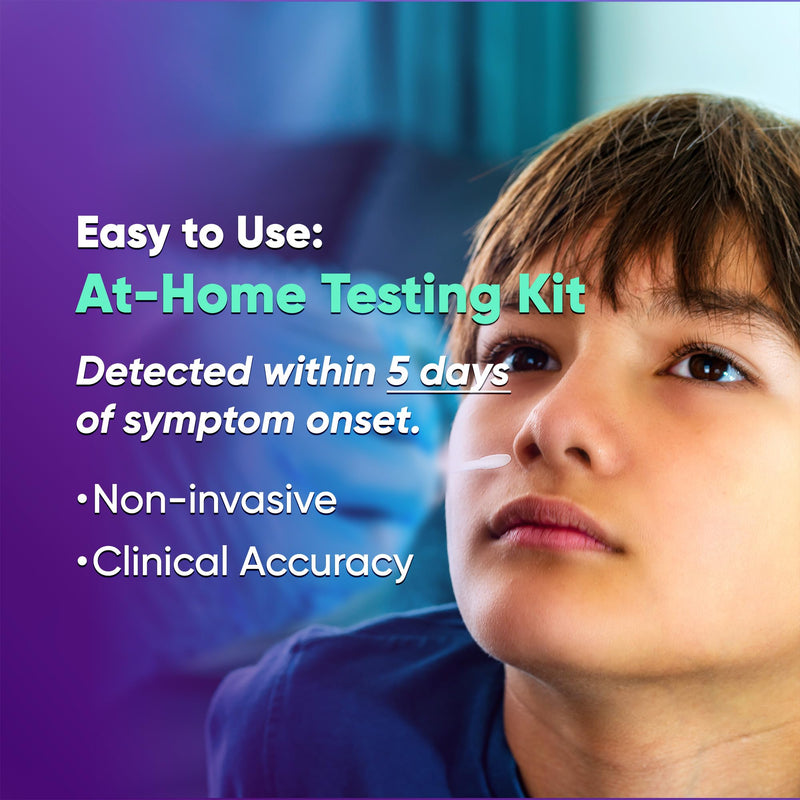 WELLlife COVID-19/Flu A&B Home Test, 3-in-1 Antigen Rapid Test, Results in 10 Minutes,Made-in-USA, Covid Flu Combo Testing Kit, 2 Tests,No Discomfort
