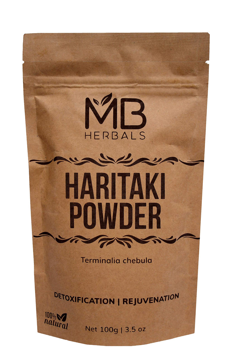 MB Herbals Haritaki Powder 8 oz / 227 Gram / 0.5 lb | Terminalia chebula Harde Chebulic Myrobalan | Natural AntiOxidant - BeesActive Australia