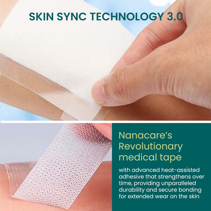 Hypoallergenic Transparent Surgical Tape 1 inch x 10yd |4 Rolls Waterproof,Clear| Medical Tape for Skin, Dressings and Face| First Aid Bandage Tape for Sensitive Skin - BeesActive Australia
