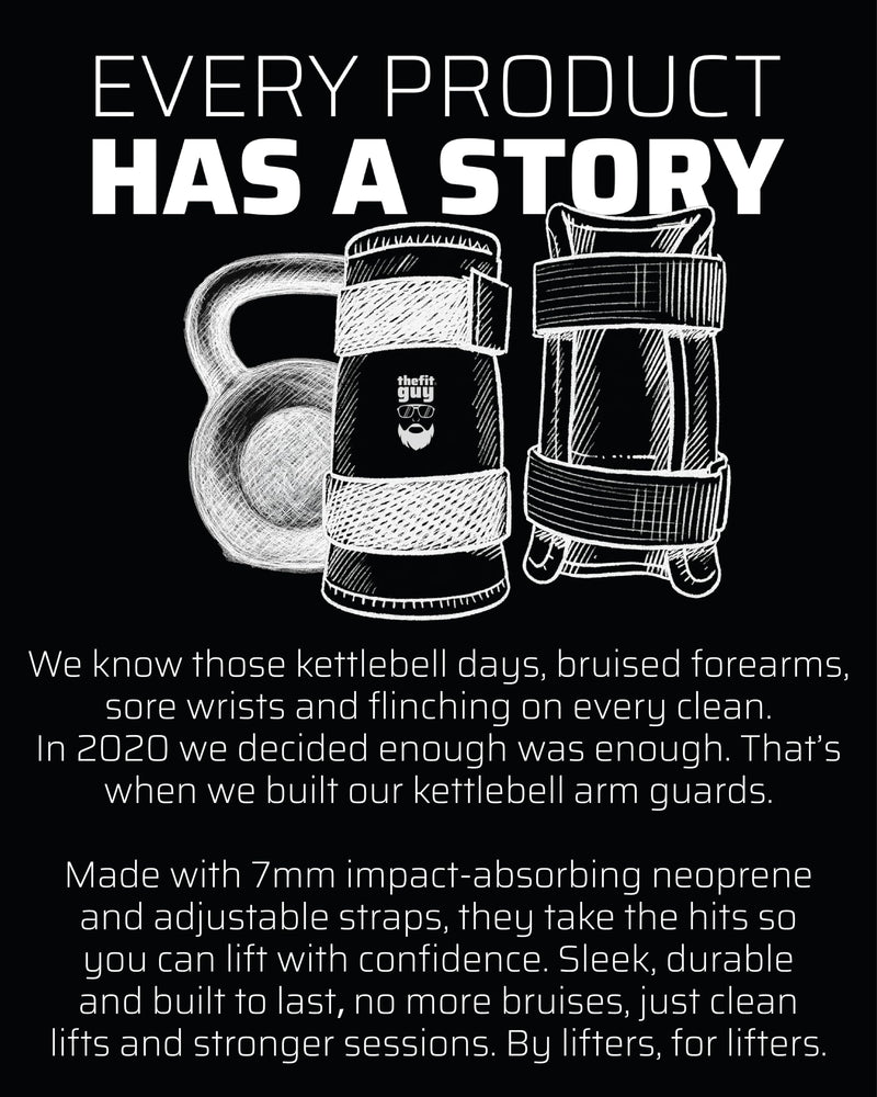 Kettlebell Wrist & Forearm Guards | 7mm Impact-Absorbing Neoprene | Adjustable Straps for Secure Fit | Lightweight, Durable Protection for Kettlebell Training (Pair)