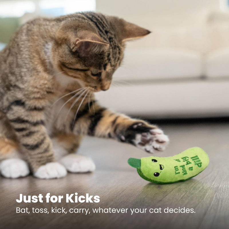 Catstages Crunchy Pickle Kicker Dental Catnip Cat Toy - BeesActive Australia